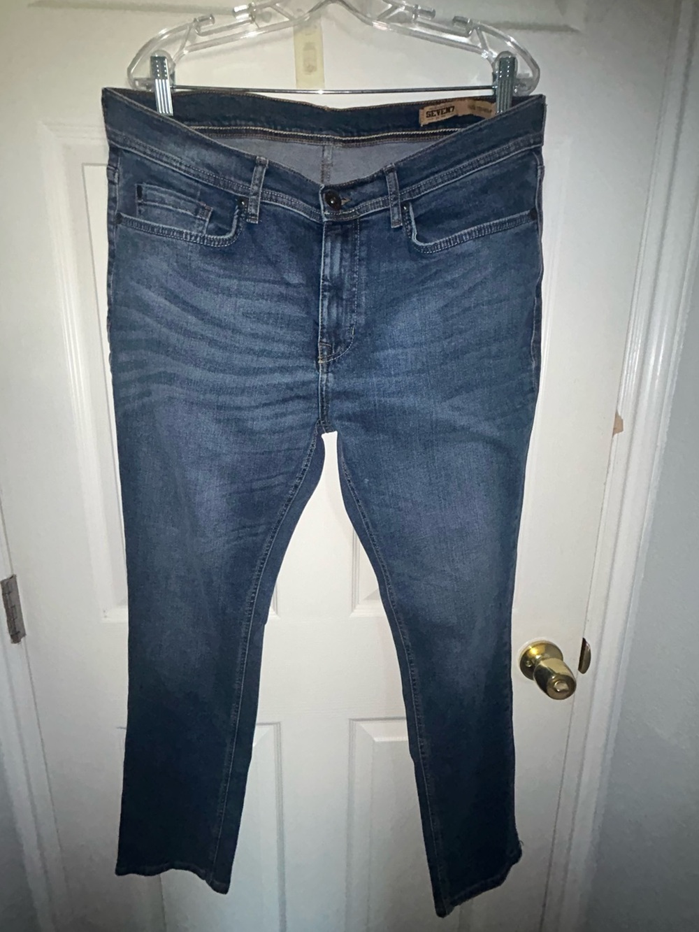 Mens Seven7 Slim Fit Blue Jeans size 36/32